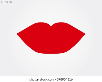 lips, icon, vector illustration eps10