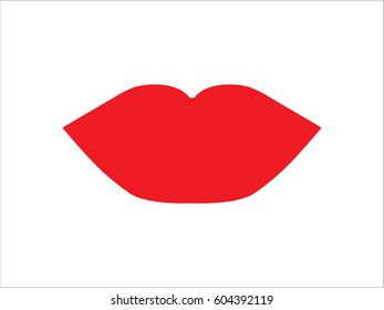 lips, icon, vector illustration eps10