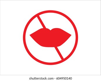 lips, icon, vector illustration eps10