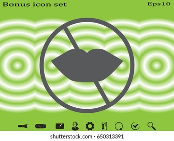 lips, icon, vector illustration eps10