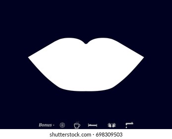 lips, icon, vector illustration eps10