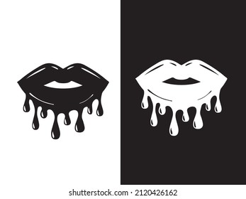 lips icon vector illustration image