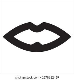 Ilustración de la plantilla de logotipo del vector de iconos de Lip