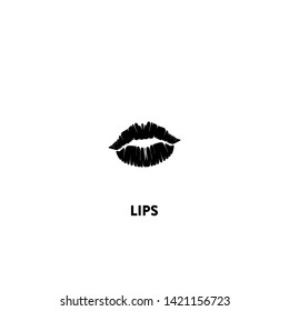 lips icon vector. lips sign on white background. lips icon for web and app