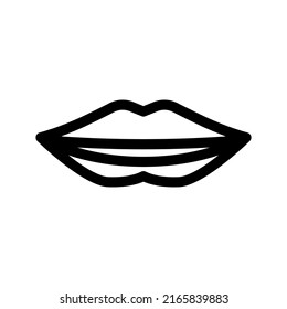 Lips Icon Vector Symbol Design Illustration Stock Vector (Royalty Free ...