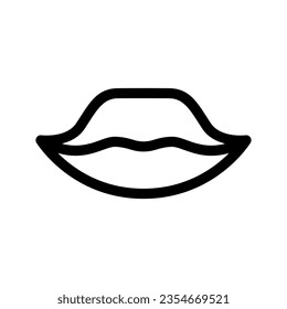 Lips Icon Vector Symbol Design Illustration