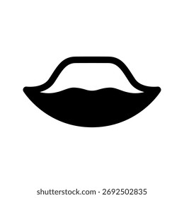 Ilustración de diseño de símbolo de Vector de icono de labios