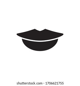 icono de labios símbolo vector plantilla