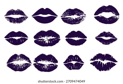Ilustración vectorial de diseño de Vector de iconos de labios