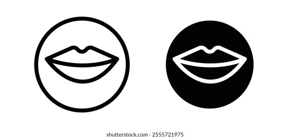 Lips icons for web ui designs