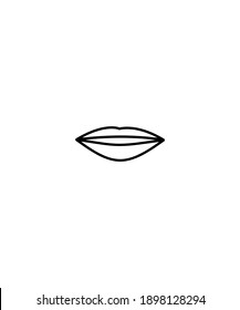 lips icon,vector best line icon.