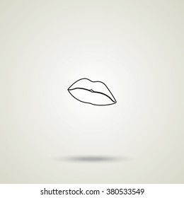 Lips illustration.