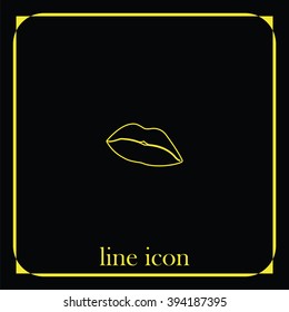 Lips illustration.