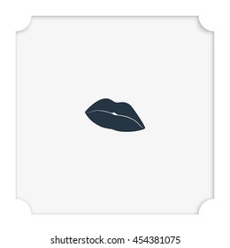 Lips illustration.