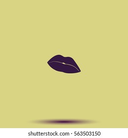 Lips illustration.