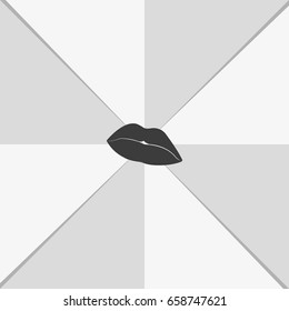 Lips illustration.
