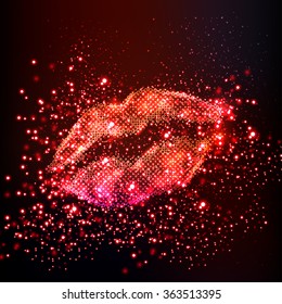 lips illustration easy all editable