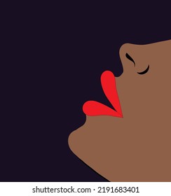 Ilustración de los labios. Icono del vector. Símbolo. Lips De Belleza.