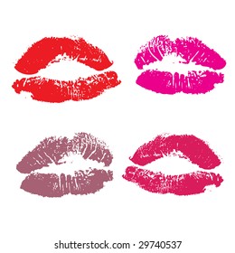 Lips, kiss colored