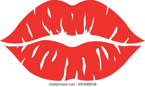 vector de pasos de beso labios para banner de camiseta, etc 