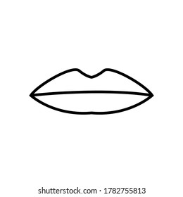 Plantilla de diseño de vectores de iconos de beso