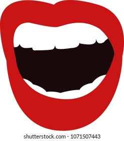 lips kiss teeth
