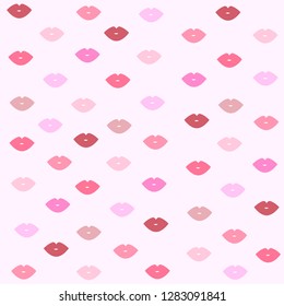 lips or kisses. love. vector background