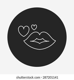 lips line icon
