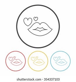 lips line icon