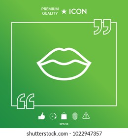 Lips linel icon