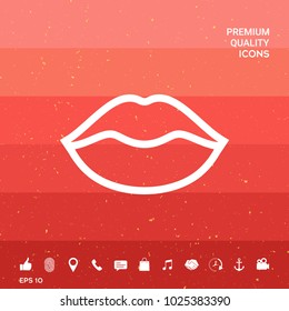 Lips linel icon