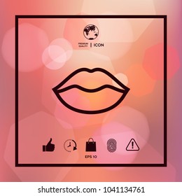 Lips linel icon