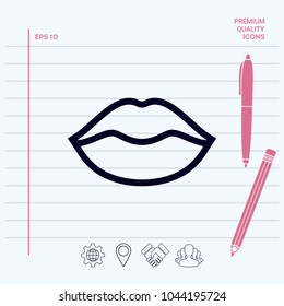 Lips linel icon