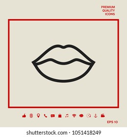 Lips linel icon