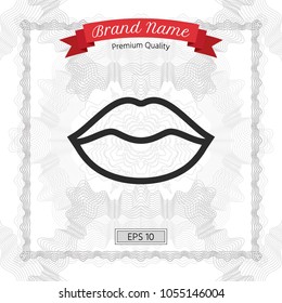 Lips linel icon