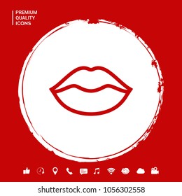 Lips linel icon