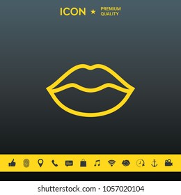 Lips linel icon
