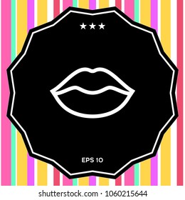 Lips linel icon