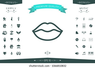 Lips linel icon