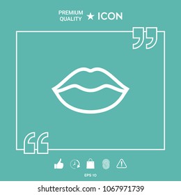 Lips linel icon