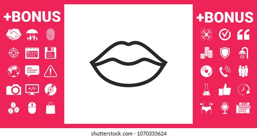 Lips linel icon