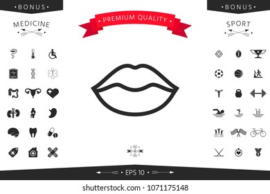 Lips linel icon