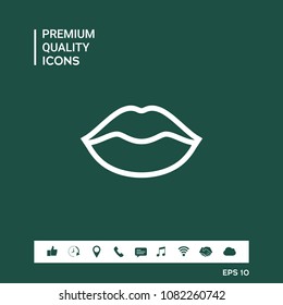 Lips linel icon