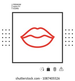 Lips linel icon