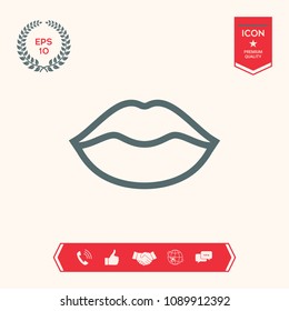 Lips linel icon