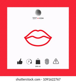 Lips linel icon