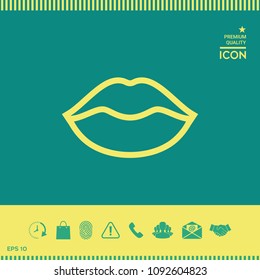 Lips linel icon