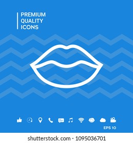 Lips linel icon