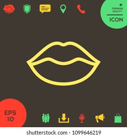 Lips linel icon