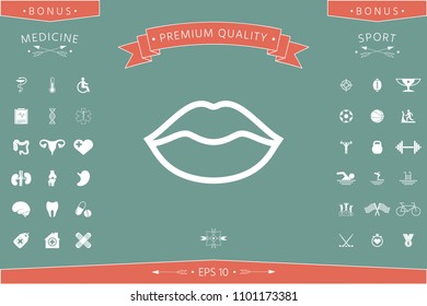 Lips linel icon